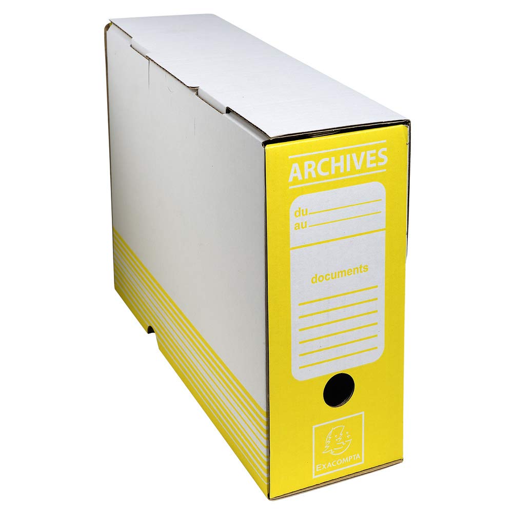 Boite archive dos 100mm carton ondule couleurs