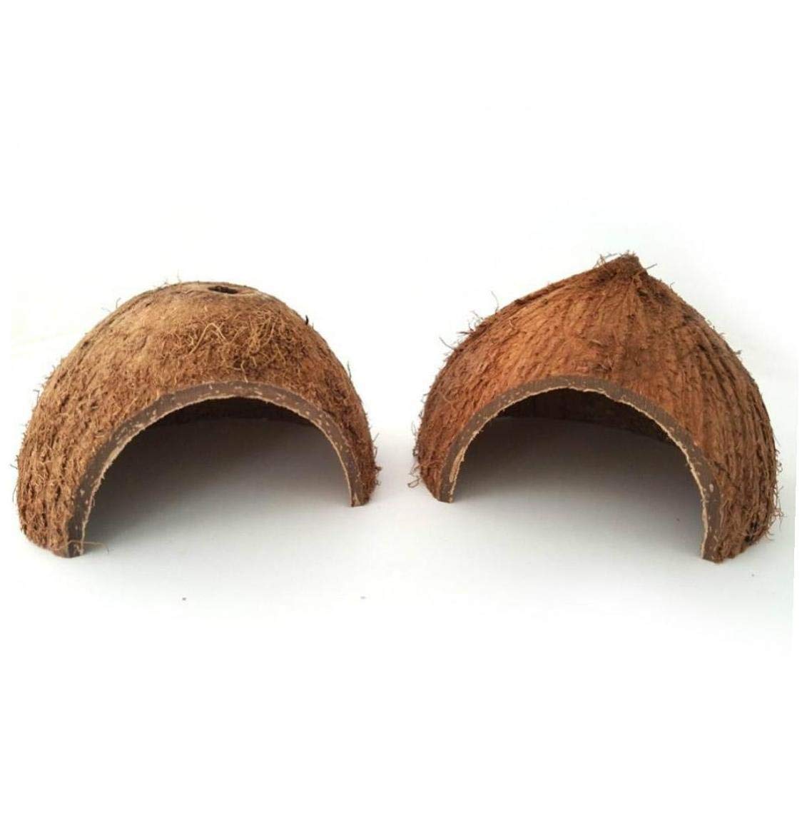 Angoter Natural Coconut Shells To Avoid Caves Escape House Reptile To Avoid House Escape The Cave Hide Cave For Aquarium
