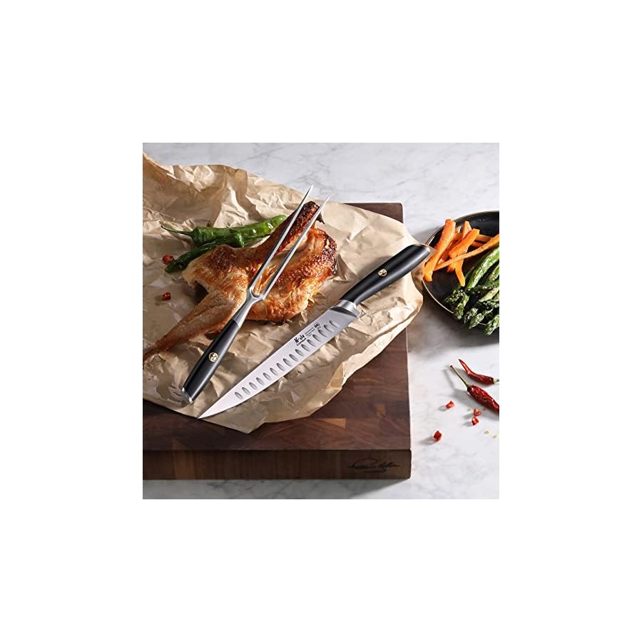 Cangshan-L-Series-1026955-German-Steel-Forged-2-Piece-Carving-Set-Black Cangshan L Series 2-Piece Carving Set, Forged German Steel, Black, 1026955