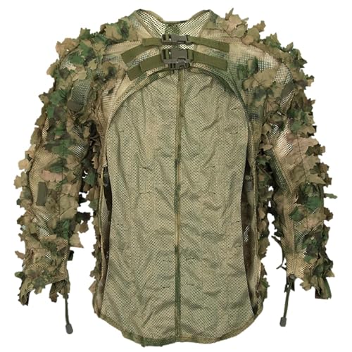 Leafy caamo Suit - Ghillie Suit For Hunting | caamo Hunting Clothes | Camouflage Costume For Turkey Hunting, Paintball Gear caamo Apparel | Leafy Jacket For Hunting Airsoft, Paintball, Birdwatching