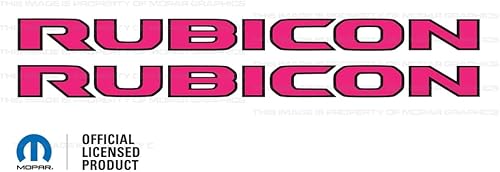 Miniatura 8 de Decal Mods Rubicon Hood - Calcomanía de vinilo para Jeep RubiconGladiator JLJT (2018-2024), color negro con contorno azul claro FBLTBLUO (juego de