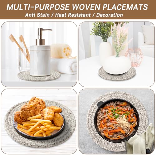 Coga-8-Trivets-for-Dishes-Pots-and-Pans-6-Pack-Heat-Resistant-Hot-Pads-Pot-Holders-for-Kitchen-Plate-Mats-for-Table-and-Countertops-Farmhouse-Decor-Home-Kitchen-Essentials-Brown Coga 8 Trivets for Dishes Pots and Pans 6 Pack Heat Resistant Hot Pads Pot Holders for Kitchen Plate Mats for Table and Countertops Farmhouse Decor Home Kitchen Essentials Brown