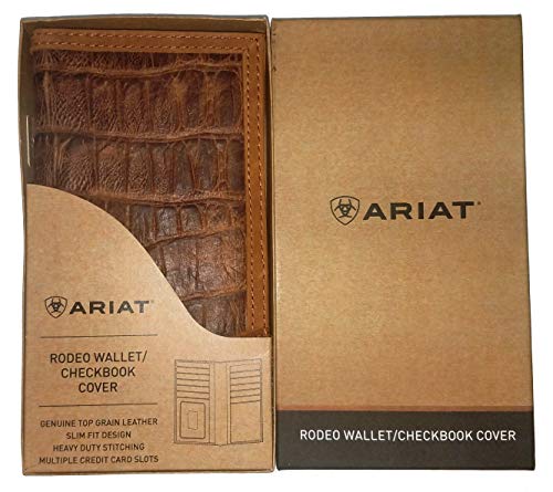 Custom Ariat 12 Gauge Shotgun Long Gator Print Leather Wallet4