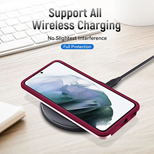 Image of for Samsung Galaxy S21 Case with HD Screen Protector, Pink