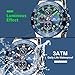 MEGALITH Mens Watches with Stainless Steel Waterproof Analog Quartz Fashion Business Chronograph Watch for Men, Auto Date