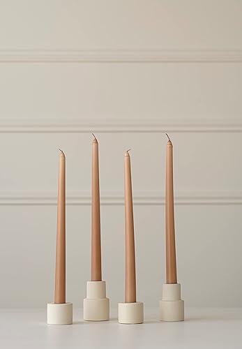 Miniatura 2 de Paquete de 10 velas cónicas Luna by Camilia de 12 pulgadas, velas cónicas para bodas y eventos (colección Golden Hour)