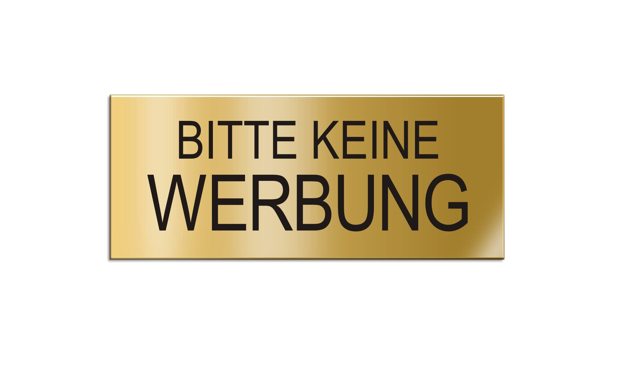 Ofform DESIGN - Placa de buzón (aluminio anodizado dorado, aspecto latón, n.º 29035-M, 60 x 25 mm)