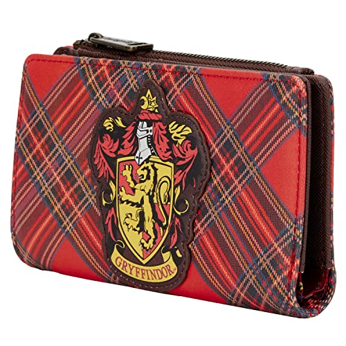 Loungefly Harry Potter Gryffindor Plaid Pattern Faux Leather Wallet2