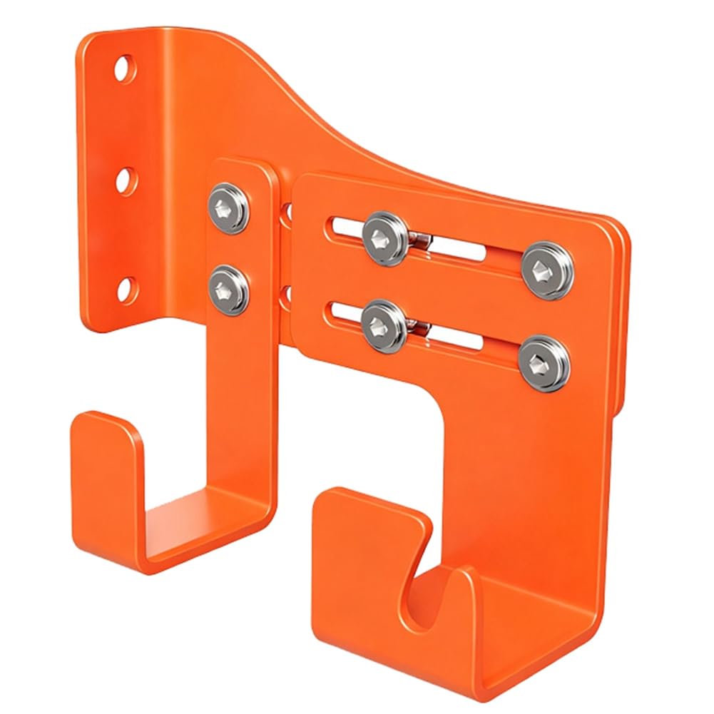UDSKNV[KSL Heavy Duty Adjustable for Garage Chainsaw Holder Wall Mount Chainsaw Hanger with 2 Hooks- Tool Storage Solution