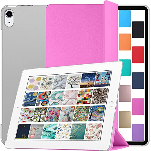 Image of DuraSafe Cases for iPad PRO 11 Inch 2018 1 Gen [ PRO 11 1st ] A1980 A1934 A2013 A1979 MTXN2HN /A MTXP2HN /A MTXR2HN /A MTXQ2HN /A MTXT2HN /A MTXU2HN /AiPad Cover with Translucent Frosted Hard Back - Pink