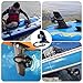 160W Electric Motorized Fin, 12V Stand Up Paddle Board Motor Electric Fin Kit, 288Wh Battery, 3-6KM/H, Max Cruising Range 20KM, Wrist Remote Control, Carbon Fiber Fin, Plug-and-Play, with Fin Boxes