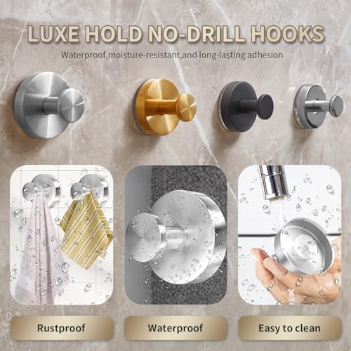 Image of 2026 Upgraded Drill-Free Stainless Steel Suction Cup Hooks Multi-Use