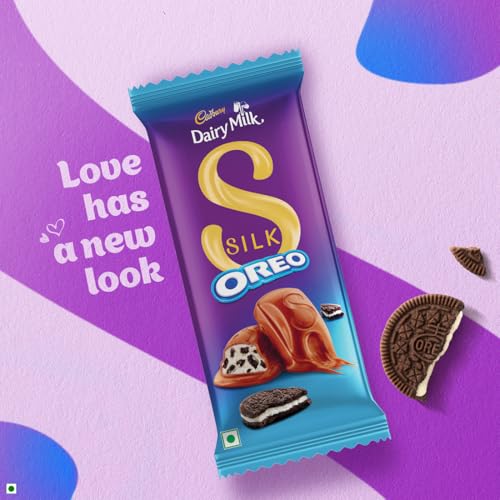 Image of Cadbury Dairy Milk Silk Oreo Chocolate Bar, 124 g (Pack of 3)