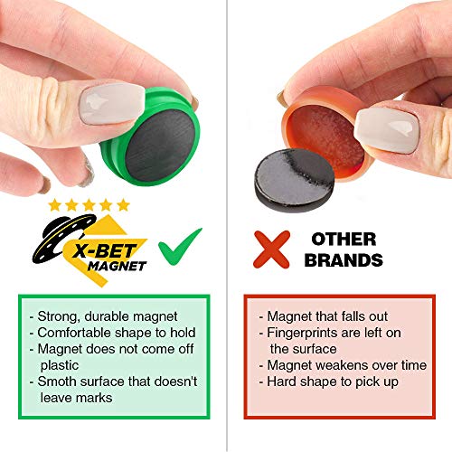 Image of Refrigerator Magnets for Whiteboard, Fridge and Locker - Round Magnets for Classroom, Kitchen and Office - Fridge Magnets for Refrigerator 20 PCs