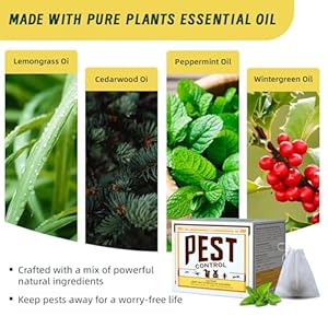 Pest Repellent Balls, Rodent Repellent,High-Strength Mouse Repellent Peppermint,Mice Repellent,Rat Repellent Repels Rodents,Spiders, Roaches,Ants,Moths & Other Pests 10 Balls/Bag