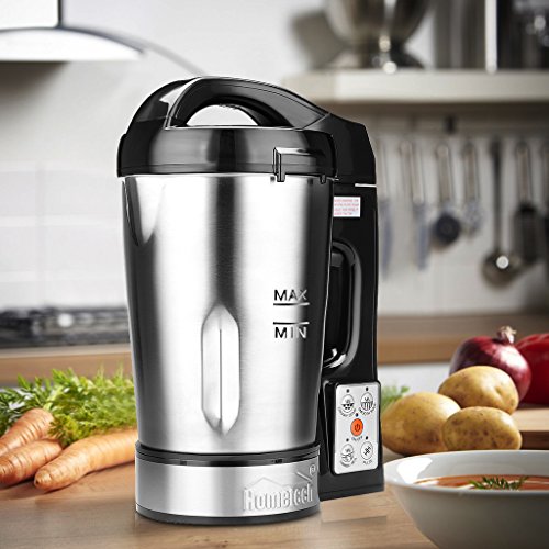 Hometech HS03G 800W Jug Stainless Steel Electric Soup Maker Machine Smoothie Maker Blender with