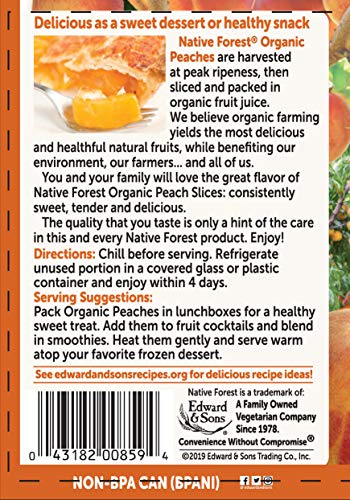 Native Forest Organic Sliced Peaches, 15 Ounce Cans (Pack Of 6) #TOP1