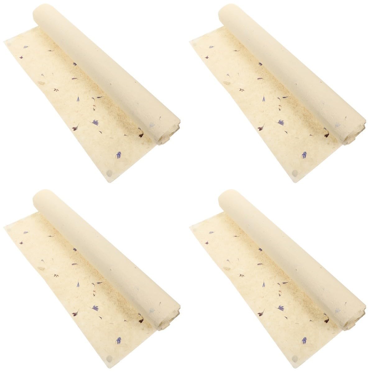 FRCOLOR 4pièces Papier Motif Floral Naturel De Fête Pour Anniversaires Mariages Et Événements Spéciaux