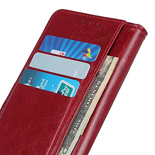 iPhone 13 Wallet Case Rood - PU Leder Schokbestendig Hoesje met Kaartsleuven, RFID Bescherming & Kickstand - Afbeelding 5