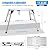 ORIENTOOLS Adjustable Work Platform, (39.4" X 18.5") Portable Folding Aluminum Step Ladder, Scaffolding Platform of Capacity 330 LBS Heavy Duty, 7 Gear Adjustable Height 24 to 35 inches
