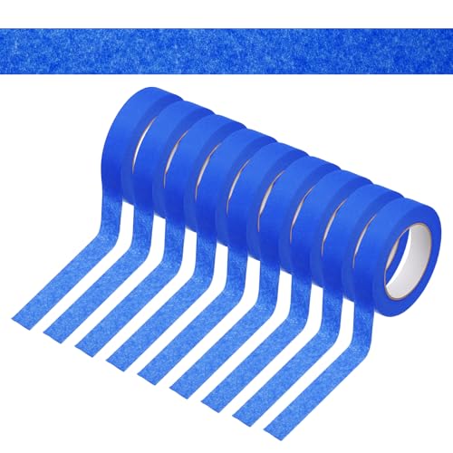 Image of PATIKIL 1 Inch x 495 Yards Painters Tape, Adhesive Masking Tape Paint Tapes for Wall Painting DIY Artist Craft Arts Decoration Labeling, Blue