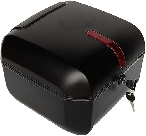 Caja superior universal para motocicleta, caja superior para maletero, caja de equipaje con respaldo suave, para motocicleta, ciclomotor, funda