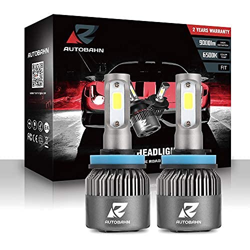 AUTOBAHN S2 BridgeLux COB 72W 9000lm 6500K White LED Headlight bulb (H8 / H9 / H11 / H16)