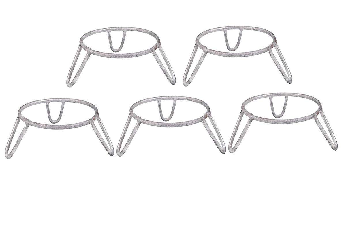 Silver Iron Pot Stands - 5 Pack -1 Silver Iron Pot Stands - 5 Pack -1