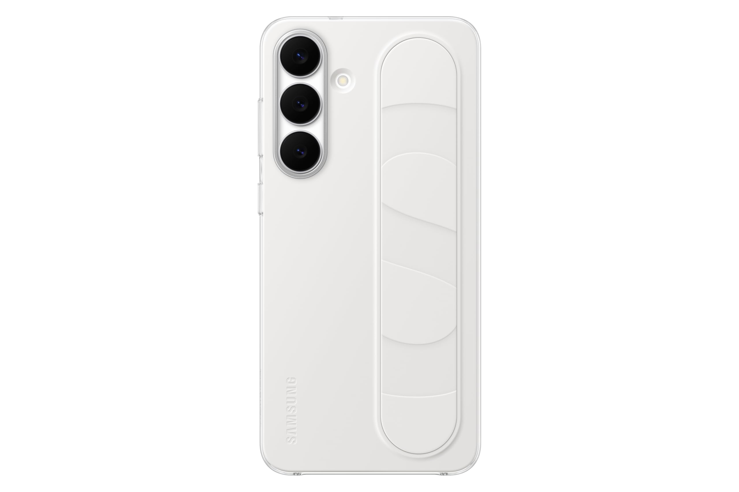 Samsung Standing Grip Case EF-GS731 für Galaxy S25 FE, Smartphone-Cover, Handy-Hülle, Fingerhalterung, Schlankes Design, White
