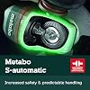 Metabo 6-Inch Angle Grinder, 10,000 RPM, 12 Amp, Non-locking Paddle Switch, Made in Germany, WP 13-150 Quick, 603633420, Green