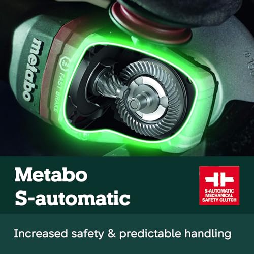 Metabo 6-Inch Angle Grinder, 10,000 RPM, 12 Amp, Non-locking Paddle Switch, Made in Germany, WP 13-150 Quick, 603633420, Green by Metabo HPT - Image 5