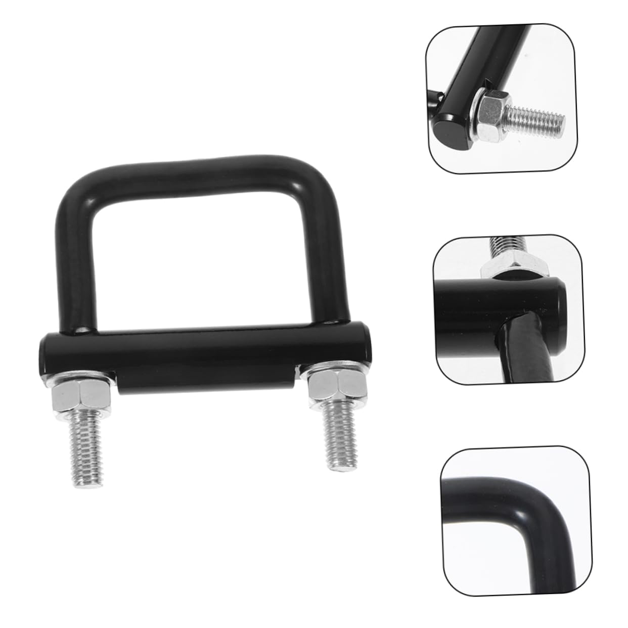 2piezas Grillete de Remolque de Negro Resistente y Duradero Abrazadera Tensora de Enganche para Estabilizador Antivibración Fijación Segura para Acoplador de Remolque