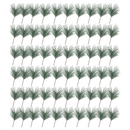 Scinzene 60 Stück Künstliche Tannenzweige Weihnachten –...