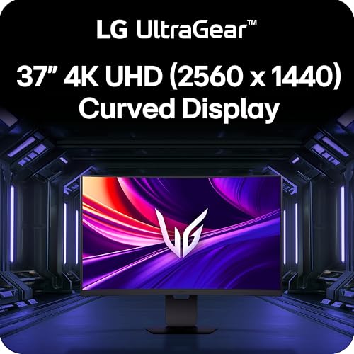 LG 37G800A-B 37-Inch Ultragear 4K UHD  Curved Gaming Monitor, 165Hz, 1ms, FreeSync Premium Pro, DisplayHDR 600, HDMI 2.1 - Additional View