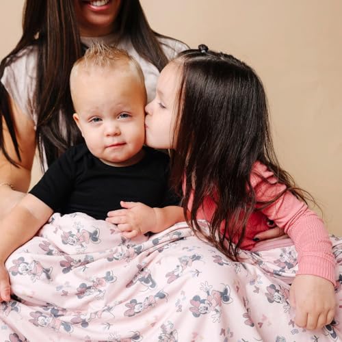 Image of Copper Pearl Jumbo 3-Layer Baby Blanket: Soft Baby Quilts for Boys and Girls | Breathable, Cozy, Toddler Blanket | Baby Quilt for Newborns | 60x72 Premium Material | Minnie Mouse