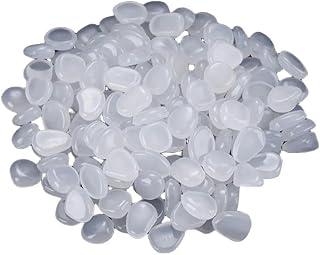 100 piezas de piedras luminosas de colores variados para exteriores que brillan en la oscuridad, guijarros para jardín, decoración de peceras, accesorios para acuarios, color