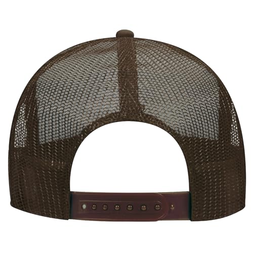 Image of OTTO Polyester Foam Front 5 Panel High Crown Mesh Back Trucker Hats in 97, Bulk, Wholesale