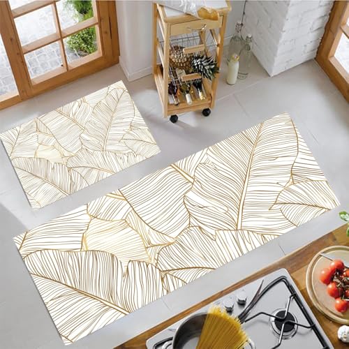 Alfombrillas de cocina antideslizantes JEDTAKCT lavables y muy absorbentes contra manchas 2