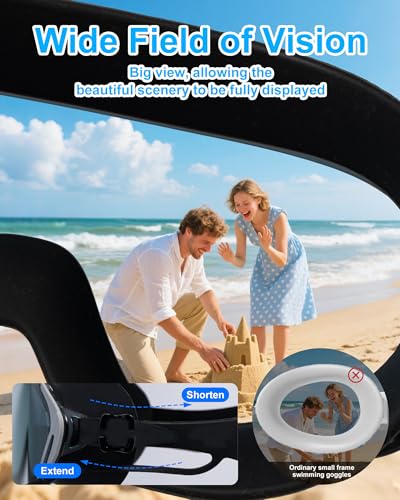 Image of Swim Goggles, Wide Angle Anti-fog and UV Leak Proof Goggles,Swimming Goggles for Adult Youth