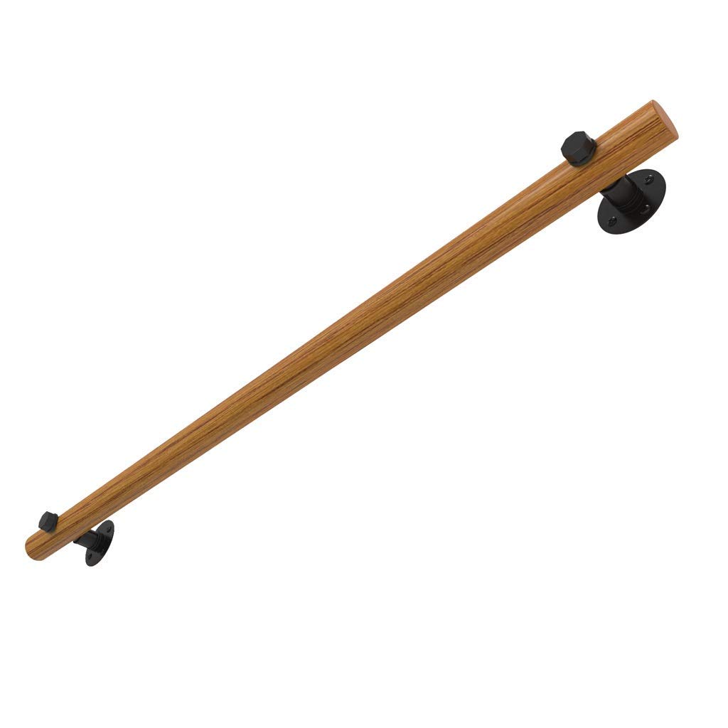 LWJSOCP Solid Wood Pine Staircase Handrail Kit 55 Inch Safety Hand Rail for Disabled Elderly Indoor Outdoor Banister for Stairs and Corridor