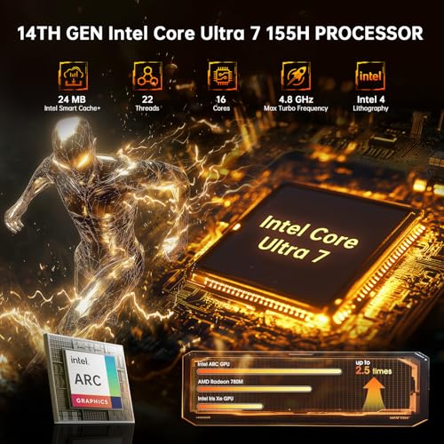 Image of ASUS NUC 14 Pro AI Mini PC Win 11 Pro, Intel Ultra 7 155H, 32GB DDR5 RAM, 2TB PCIe SSD, Mini Desktop Computer with Intel Arc GPU, AI Ready, AI Boost, Thunderbolt 4, Quad 4K HDR Display, VESA Mount