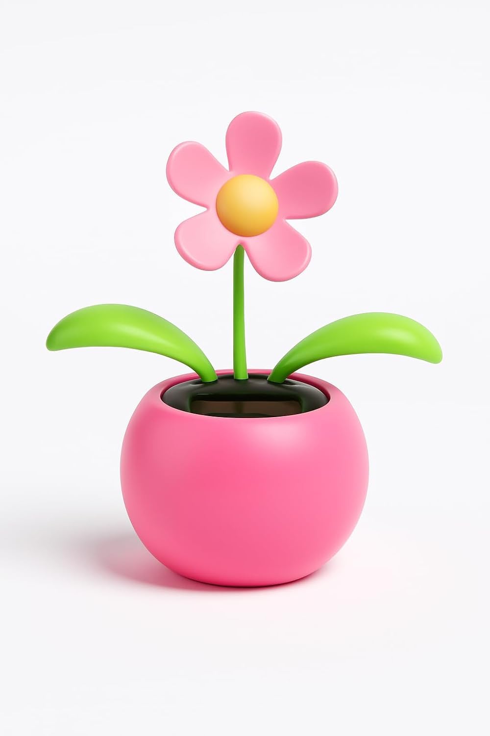 Winging Solar Power Flip Flap Flower Decor Gift|Beautiful Car Decoration Solar Power Dancing Flower|No Battery Required|for Car Dashboard, Home & Office (Multicolor)-image-22