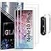 Produktbild für Samsung Galaxy Note 10 Plus Schutzfolie-Panzerglas [2+1 Pack] [Kameraschutzfolie] [9H Härte] [3D transparentes HD-Glas] Full Coverage Fingerabdruck entsperren Displayschutzfolie für Note 10+ Pro