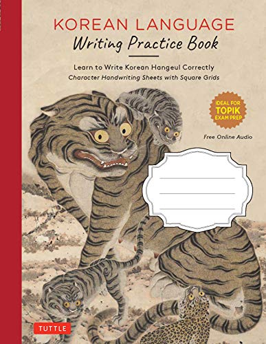 Korean Language Writing Practice Book: Learn to Write Korean Hangul Correctly (Character Handwriting...