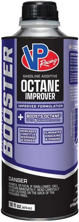VP Racing 28555 Octane Booster Unleaded - Boosts Octane Up to 5 Numbers, Maximizes Horsepower & Cleans Injectors