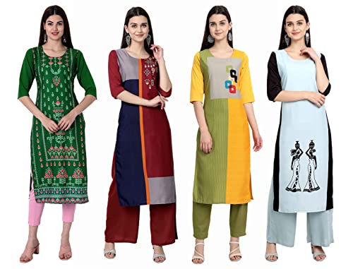 Image of Women's Crepe Straight Kurta