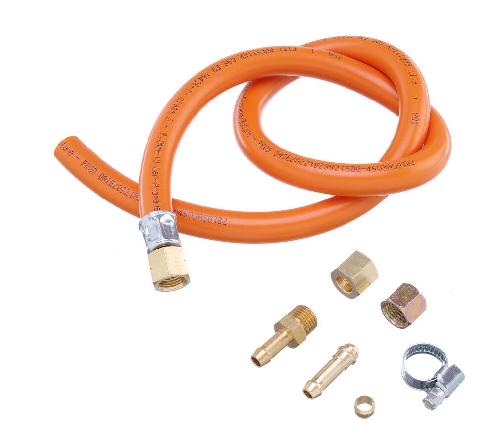 HENDI Manguera de gas, set, conjunto, juego, para las parrillas de gas de HENDI Bake-, Grill- & Roast-Master