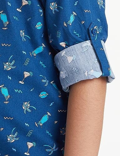 Image of Amazon Brand - Jam & Honey Boys Boys 100% Cotton Printed Half and Full Sleeves Shirt | Age 2-12 Years