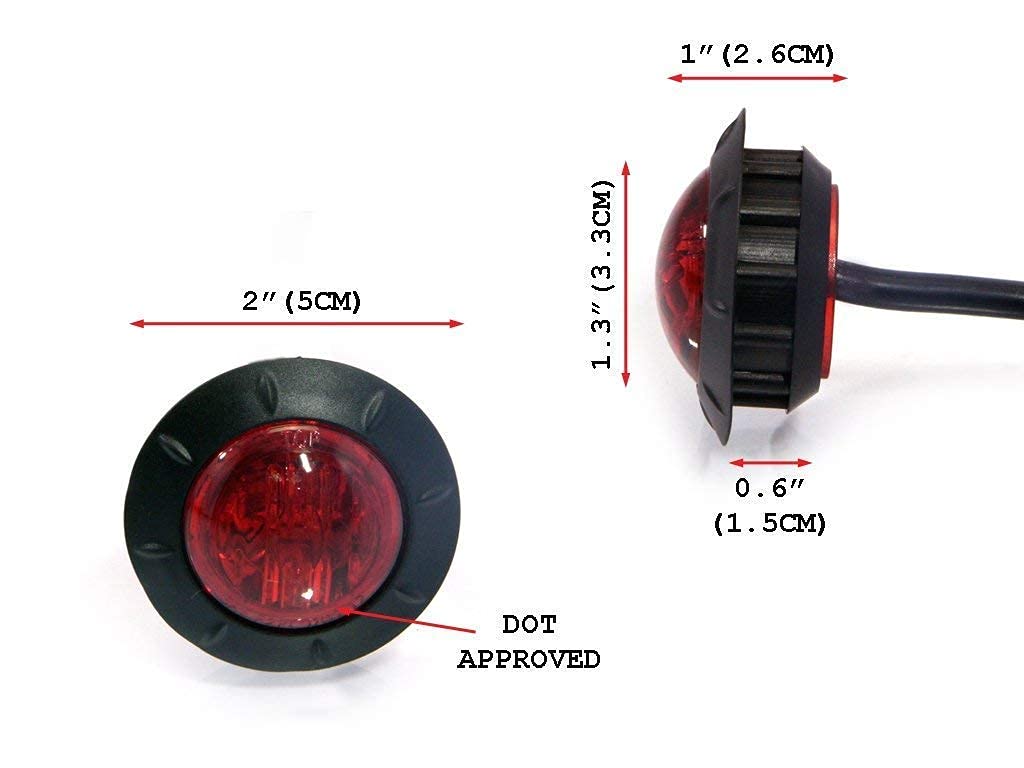 Phare Additionnel LED Moto Carré