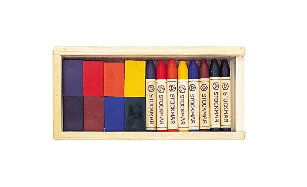 シュットクマー みつろうクレヨン ブロック8色 スティック8色 木箱入 ST32582 [日本正規品] d2ldlup Amazon.co.jp: シュトックマー みつろうクレヨン ブロック8色